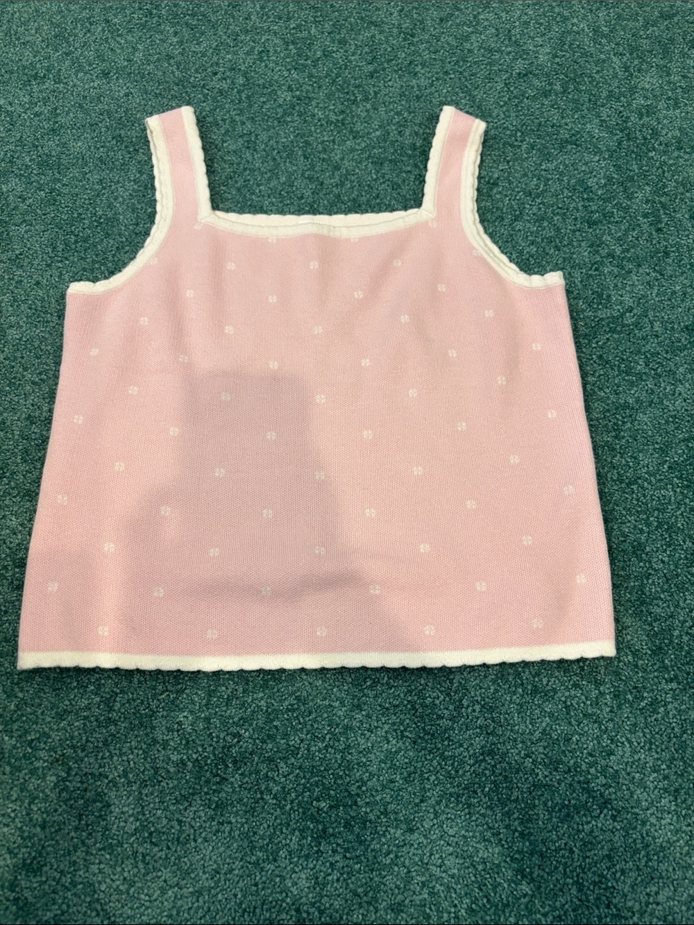 Abercrombie Kids Pink Floral Square Neck Sweater Tank Size 17/18 EUC